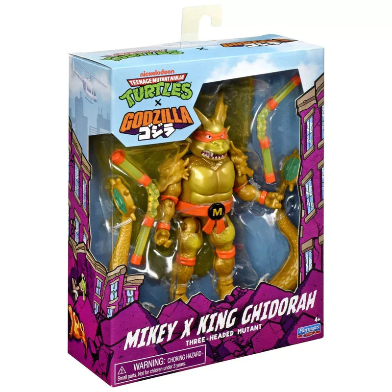 Teenage Mutant Ninja Turtles x Godzilla - Mikey x King Ghidorah - Collectables > Action Figures > toy -  PLAYMATES