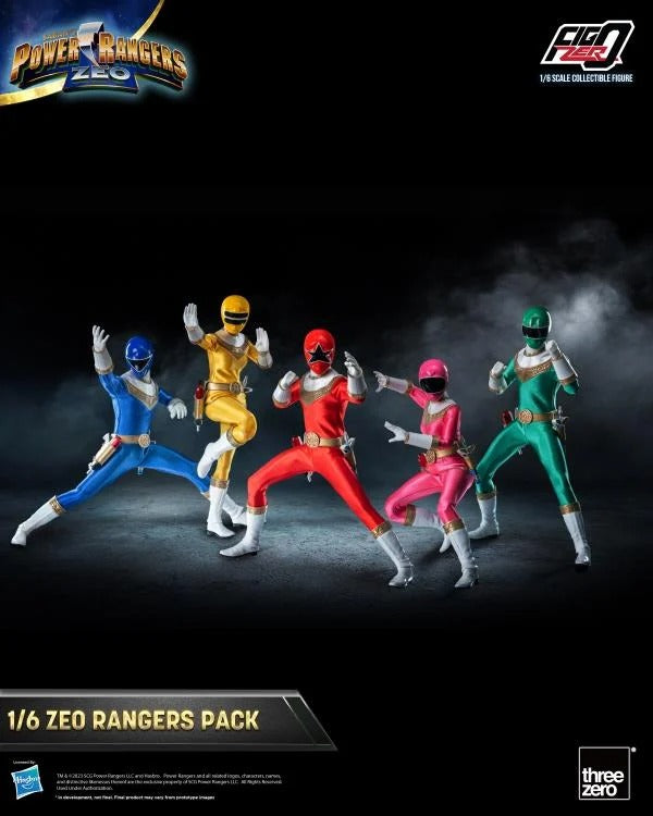 Power Rangers Zeo - FigZero Zeo Rangers 1/6 Scale Figure 5-Pack — Toy ...