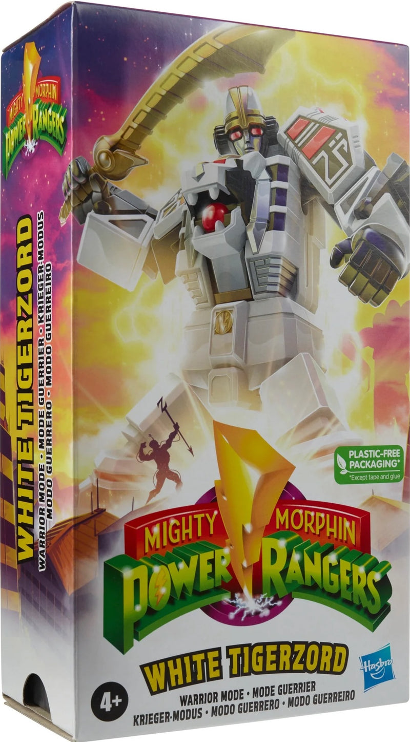 Power Rangers Lightning Mighty Morphin - White Tigerzord (Warrior Mode) (Subpar Packaging) - Collectables > Action Figures > toys -  Hasbro