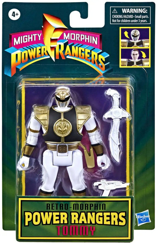 Power Rangers Mighty Morphin Retro-Morphin Tommy Action Figure [White Ranger] - Collectables > Action Figures > toys -  Hasbro