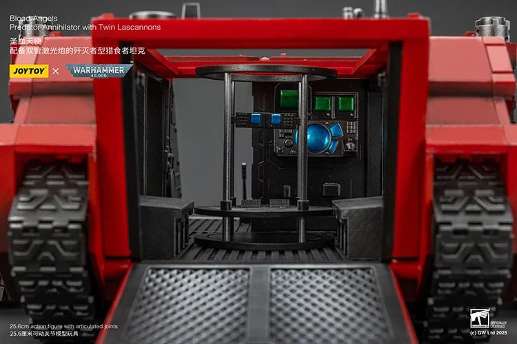 Warhammer 40K Blood Angels Predator Annihilator with Twin Lascannons 1/18 Scale Vehicle (preorder Q1 2026) - Collectables > Action Figures > toys -  Joy Toy
