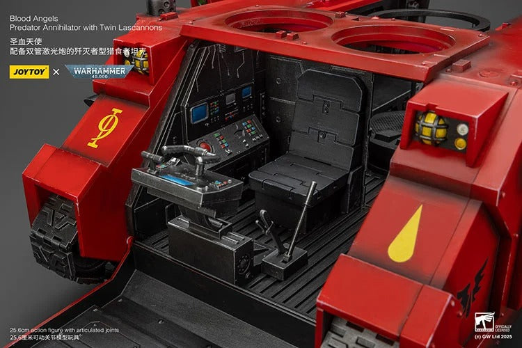 Warhammer 40K Blood Angels Predator Annihilator with Twin Lascannons 1/18 Scale Vehicle (preorder Q1 2026) - Collectables > Action Figures > toys -  Joy Toy