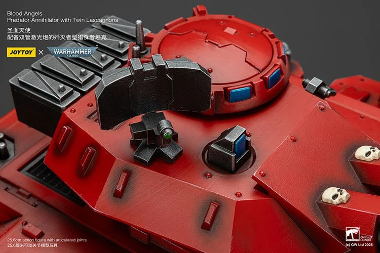 Warhammer 40K Blood Angels Predator Annihilator with Twin Lascannons 1/18 Scale Vehicle (preorder Q1 2026) - Collectables > Action Figures > toys -  Joy Toy