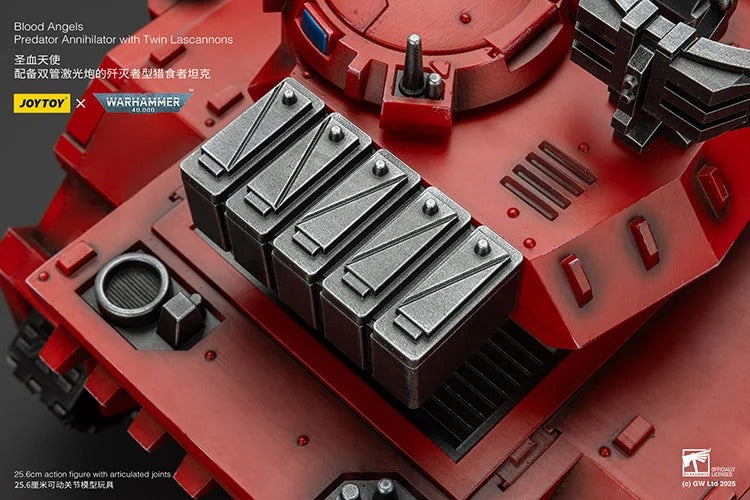 Warhammer 40K Blood Angels Predator Annihilator with Twin Lascannons 1/18 Scale Vehicle (preorder Q1 2026) - Collectables > Action Figures > toys -  Joy Toy