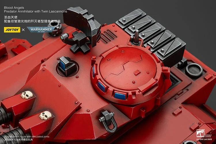 Warhammer 40K Blood Angels Predator Annihilator with Twin Lascannons 1/18 Scale Vehicle (preorder Q1 2026) - Collectables > Action Figures > toys -  Joy Toy