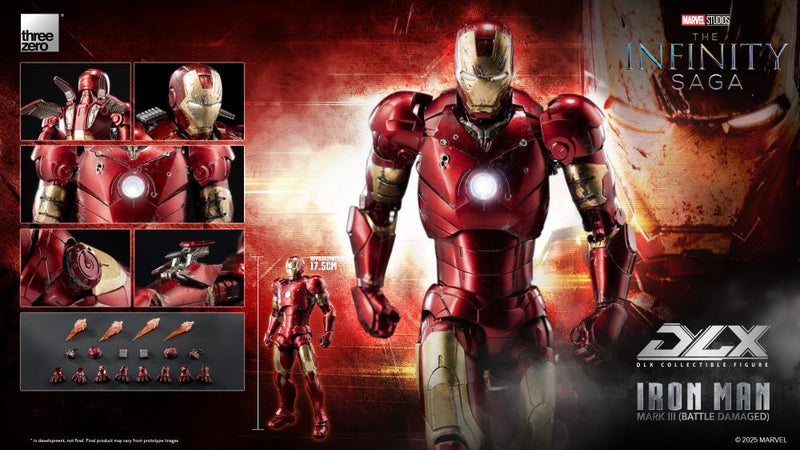 Marvel: The Infinity Saga DLX Iron Man Mark 3 (Battle Damaged) (Preorder Q1 2026) - Collectables > Action Figures > toys -  ThreeZero