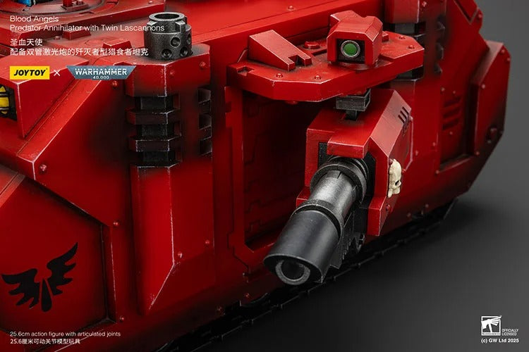 Warhammer 40K Blood Angels Predator Annihilator with Twin Lascannons 1/18 Scale Vehicle (preorder Q1 2026) - Collectables > Action Figures > toys -  Joy Toy