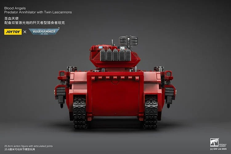 Warhammer 40K Blood Angels Predator Annihilator with Twin Lascannons 1/18 Scale Vehicle (preorder Q1 2026) - Collectables > Action Figures > toys -  Joy Toy