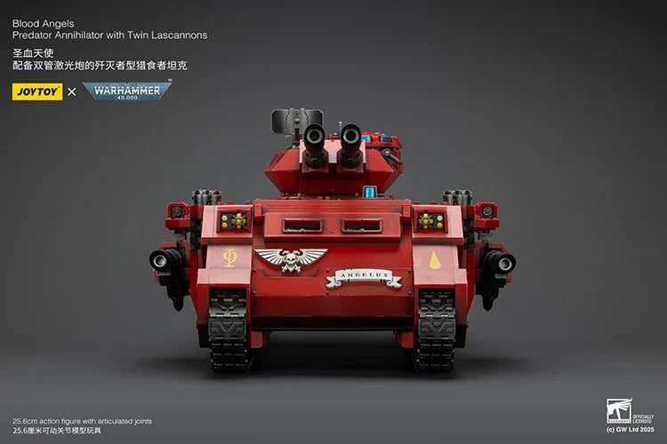 Warhammer 40K Blood Angels Predator Annihilator with Twin Lascannons 1/18 Scale Vehicle (preorder Q1 2026) - Collectables > Action Figures > toys -  Joy Toy