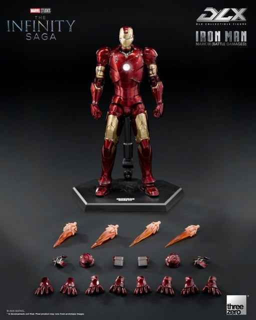 Marvel: The Infinity Saga DLX Iron Man Mark 3 (Battle Damaged) (Preorder Q1 2026) - Collectables > Action Figures > toys -  ThreeZero
