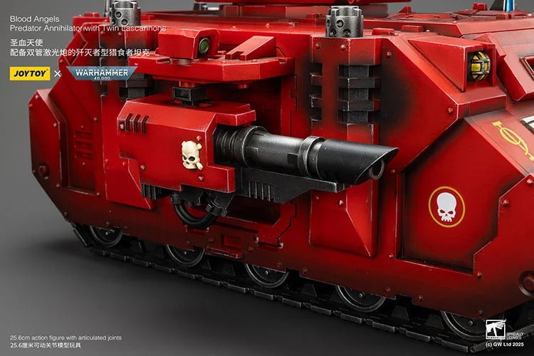 Warhammer 40K Blood Angels Predator Annihilator with Twin Lascannons 1/18 Scale Vehicle (preorder Q1 2026) - Collectables > Action Figures > toys -  Joy Toy