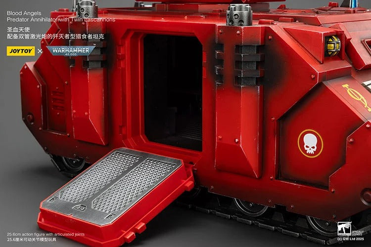 Warhammer 40K Blood Angels Predator Annihilator with Twin Lascannons 1/18 Scale Vehicle (preorder Q1 2026) - Collectables > Action Figures > toys -  Joy Toy