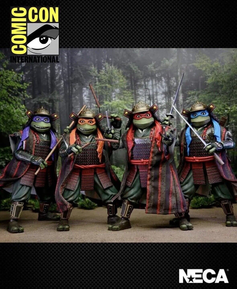 Teenage Mutant Ninja Turtles 3 - Action Figures - Samurai Turtles 4 Pack - Action & Toy Figures -  Neca