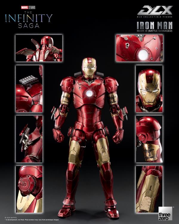 Marvel: The Infinity Saga DLX Iron Man Mark 3 (Battle Damaged) (Preorder Q1 2026) - Collectables > Action Figures > toys -  ThreeZero