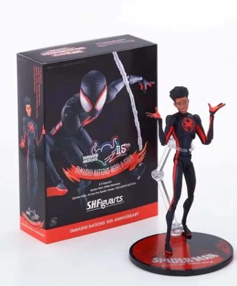 Spider-Man Across the Spider-Verse S.H.Figuarts Mile Morales World Tour - Exclusive - Collectables > Action Figures > toys -  Bandai