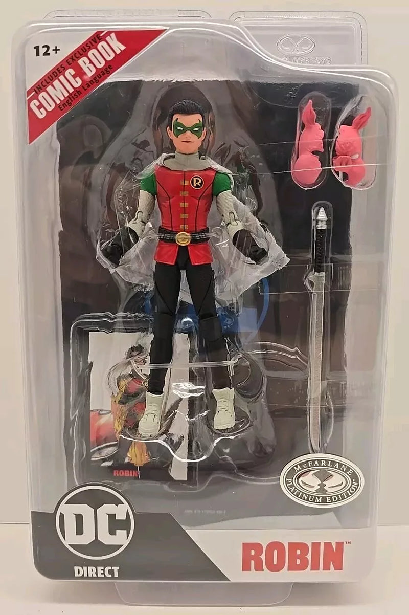 Robin w/Comic (DC Page Punchers: Batman Reborn) - Chase / platinum - Collectables > Action Figures > toys -  McFarlane Toys