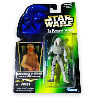 Star Wars The Power of the Force Luke Skywalker in Hoth Gear with Blaster Pistol and Lightsaber