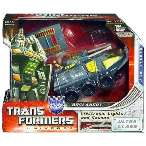 Hasbro Transformers Universe ONSLAUGHT Decepticon Ultra Class open box missing two guns - Collectables > Action Figures > toys -  Hasbro