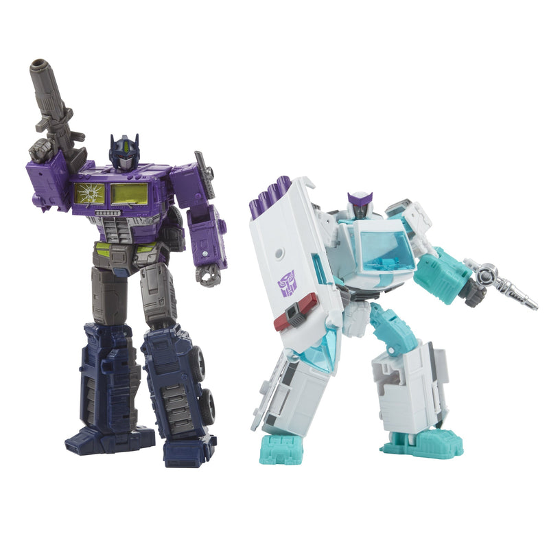 Transformers Generations Selects WFC-GS17 Shattered Glass Ratchet and Optimus Prime, War for Cybertron Collector Figures - Toy Snowman