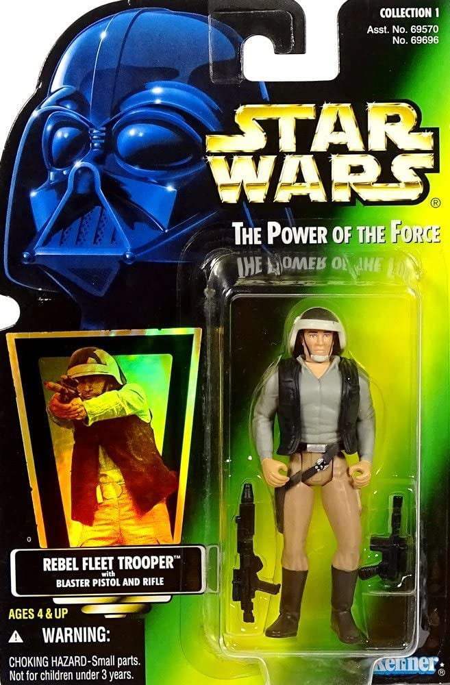 Star Wars The Power of the Force Rebel Fleet Trooper with Blaster Pistol and Rifle