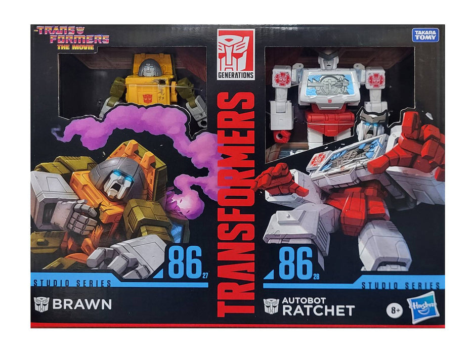 Transformers Studio Series Deluxe The Transformers: The Movie Brawn & Autobot Ratchet  - exclusive