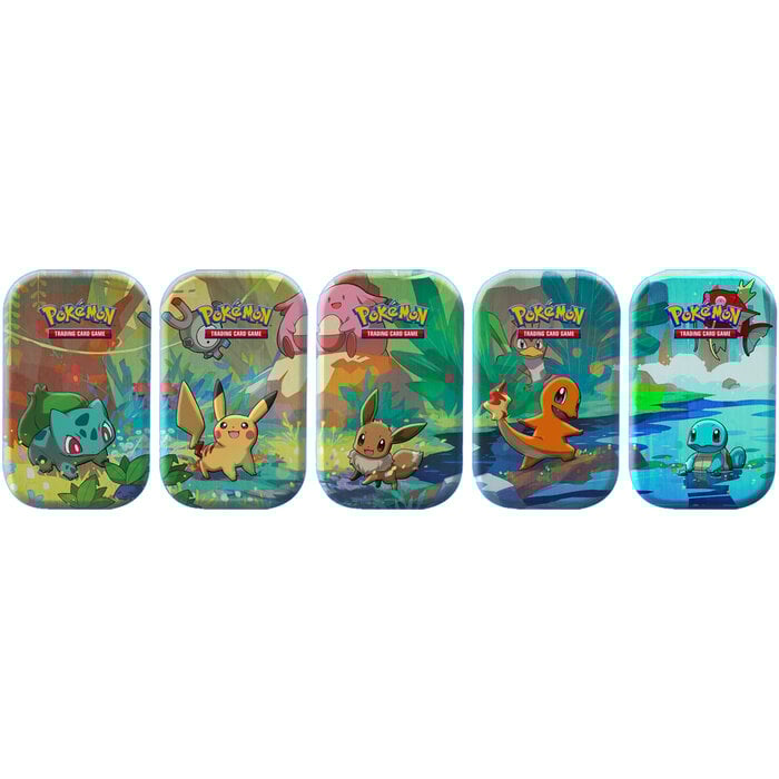 Pokémon TCG - Kanto Friends - Mini Tin - Display (5 Tins) - Card Games > Collectables > TCG > CCG -  Pokemon TCG