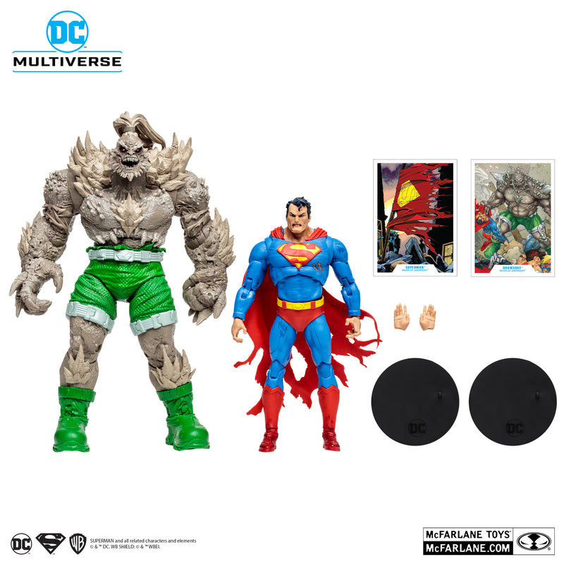 DC Multiverse Superman vs Doomsday (Gold Label) - Exclusive - Collectables > Action Figures > toys -  McFarlane Toys