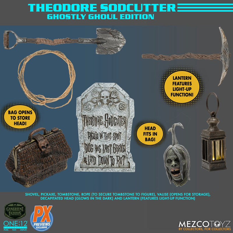 ONE-12 COLLECTIVE THEODORE SODCUTTER GHOSTLY GHOUL ED - Exclusive (preorder Q1) - Collectables > Action Figures > toys -  MEZCO TOYS