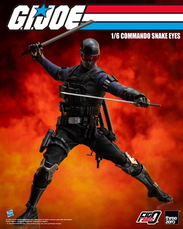 G.I. Joe FigZero Commando Snake Eyes 1/6 (Preorder Q3) - Collectables > Action Figures > toys -  ThreeZero