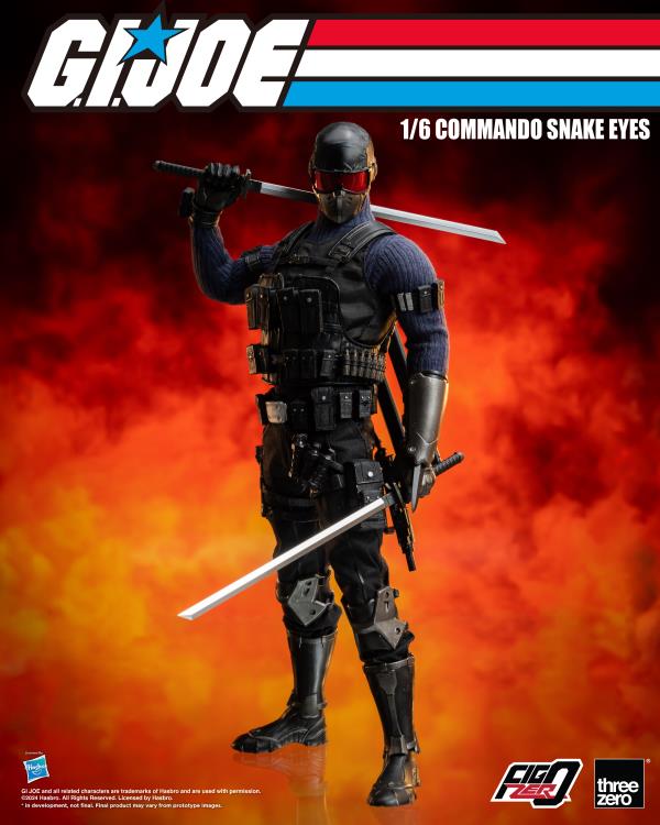 G.I. Joe FigZero Commando Snake Eyes 1/6 (Preorder Q3) - Collectables > Action Figures > toys -  ThreeZero