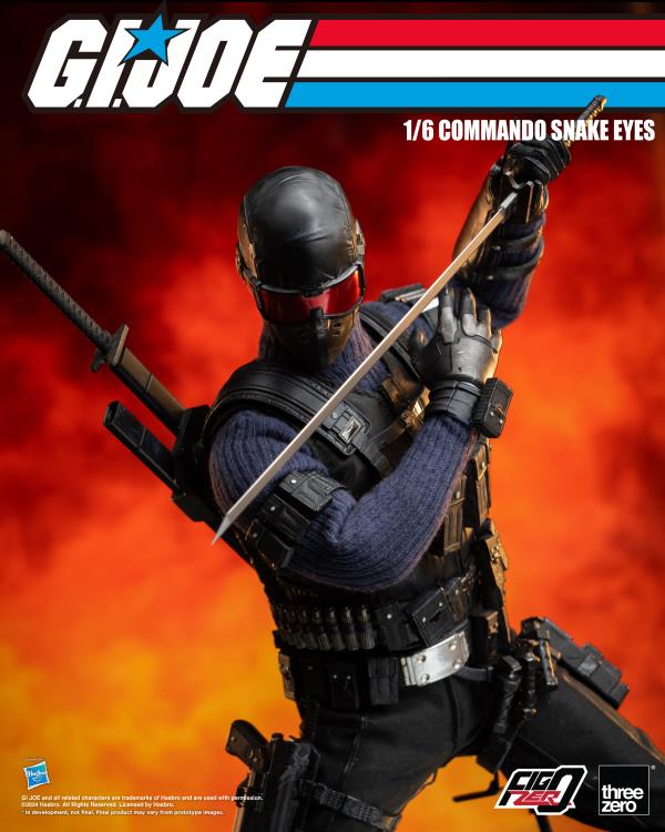 G.I. Joe FigZero Commando Snake Eyes 1/6 (Preorder Q3) - Collectables > Action Figures > toys -  ThreeZero