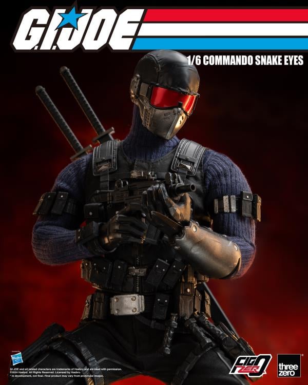 G.I. Joe FigZero Commando Snake Eyes 1/6 (Preorder Q3) - Collectables > Action Figures > toys -  ThreeZero