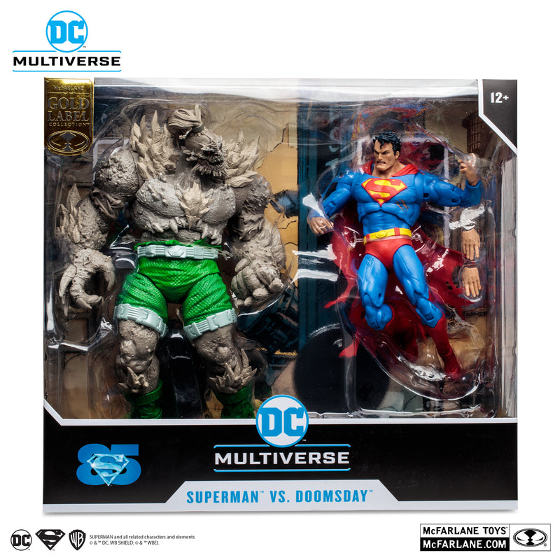DC Multiverse Superman vs Doomsday (Gold Label) - Exclusive - Collectables > Action Figures > toys -  McFarlane Toys