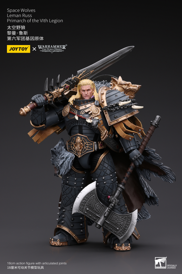 Joy Toy Space Wolves Leman Russ Primarch of the VIth Legion (preorder Q4) - Collectables > Action Figures > toys -  Joy Toy