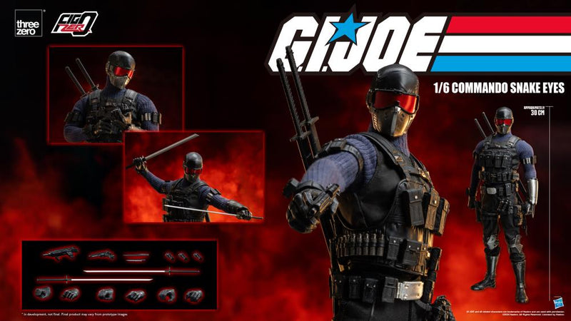 G.I. Joe FigZero Commando Snake Eyes 1/6 (Preorder Q3) - Collectables > Action Figures > toys -  ThreeZero