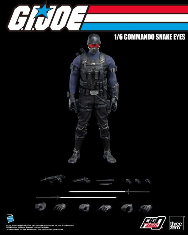 G.I. Joe FigZero Commando Snake Eyes 1/6 (Preorder Q3) - Collectables > Action Figures > toys -  ThreeZero