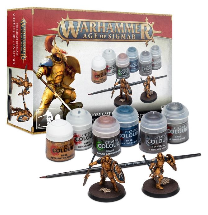 STORMCAST ETERNALS VINDICTORS + PAINTS SET - Miniature -  Games Workshop