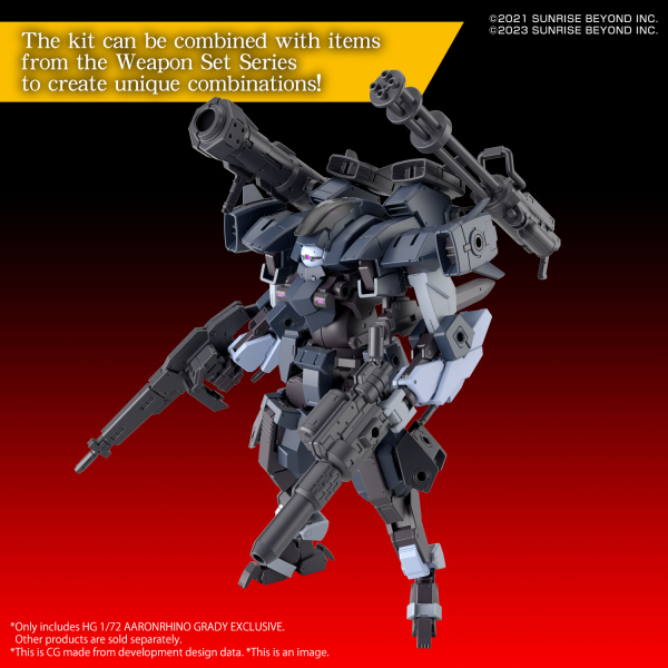 BANDAI HG 1/72 AARONRHINO GRADY - EXCLUSIVE (preorder Q1) - Model Kit > Collectable > Gunpla > Hobby -  Bandai