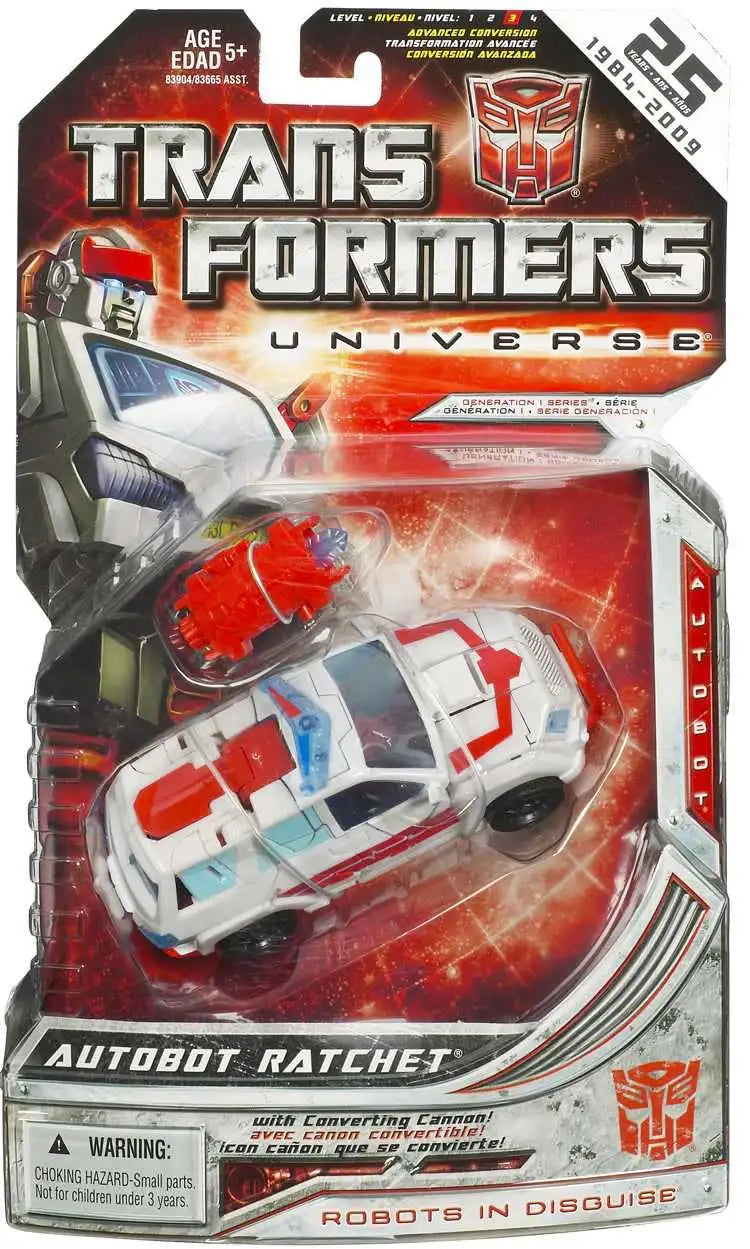 Transformers Universe Classic Series Deluxe Class 25th Anniversary Autobot Ratchet - Collectables > Action Figures > toys -  Hasbro