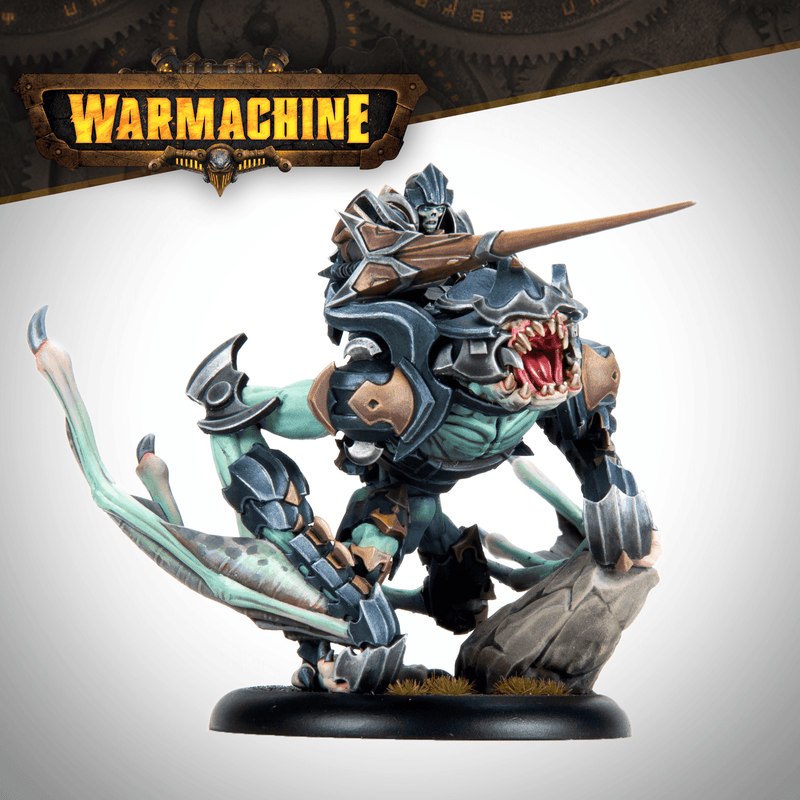Warmachine Dusk Fane of Nyrro Strygon Rider painted mounted miniature