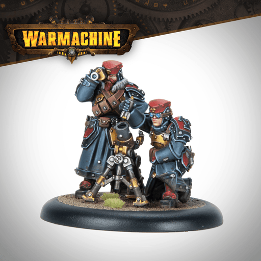 Warmachine - Khador Winter Korps - Mortar Team painted miniature