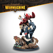 Warmachine - Khador Old Umbrey - Lord of the Hunt painted mounted miniature - view 2