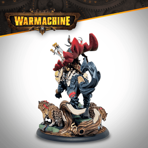 Warmachine - Khador Old Umbrey - Lord of the Hunt painted mounted miniature - view 2