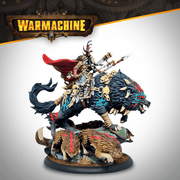 Warmachine - Khador Old Umbrey - Lord of the Hunt painted mounted miniature - view 4