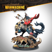 Warmachine - Khador Old Umbrey - Lord of the Hunt painted mounted miniature - view 6
