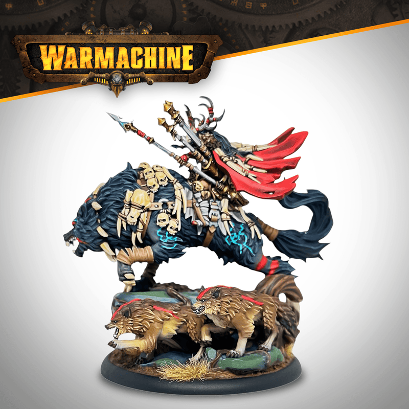 Warmachine - Khador Old Umbrey - Lord of the Hunt painted mounted miniature - view 7