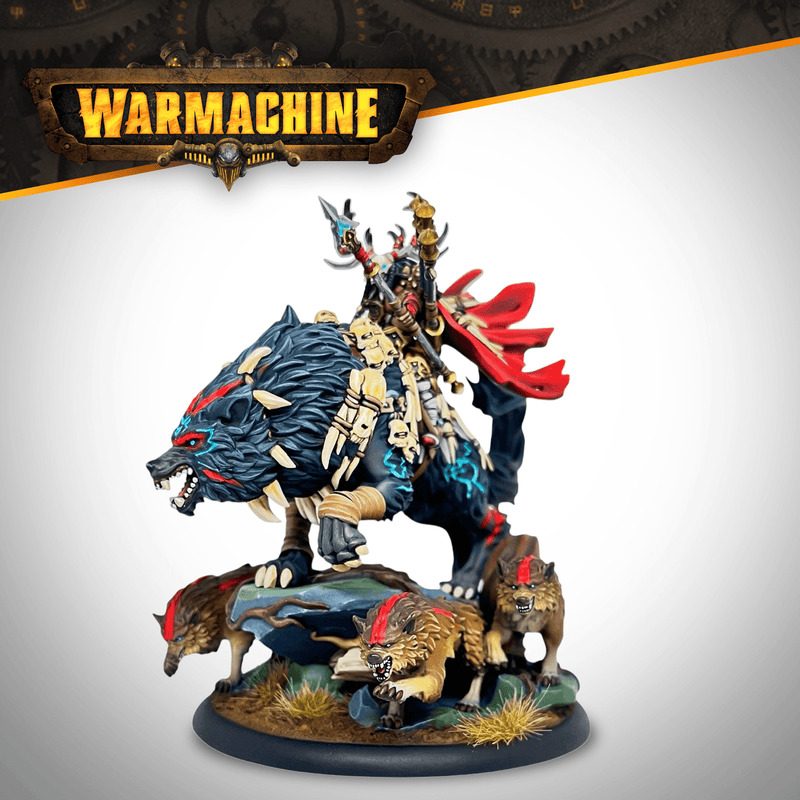 Warmachine - Khador Old Umbrey - Lord of the Hunt painted mounted miniature - view 8