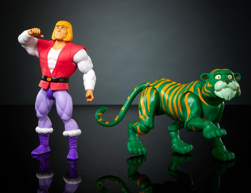 Masters of the Universe: Origins Prince Adam & Cringer (Cartoon Collection) Two-Pack - Collectables > Action Figures > toys -  Mattel