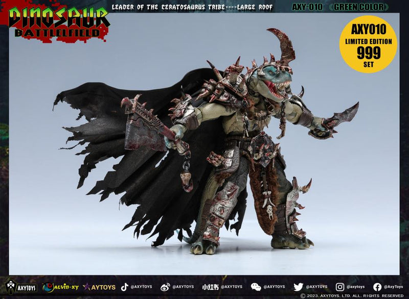 Dinosaur Battlefield Ceratosaurus Tribe Large Roof Limited Edition (Green Ver.) 1/12 Scale Figure - Collectables > Action Figures > toys -  AxyToys