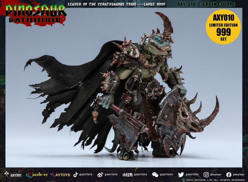 Dinosaur Battlefield Ceratosaurus Tribe Large Roof Limited Edition (Green Ver.) 1/12 Scale Figure - Collectables > Action Figures > toys -  AxyToys